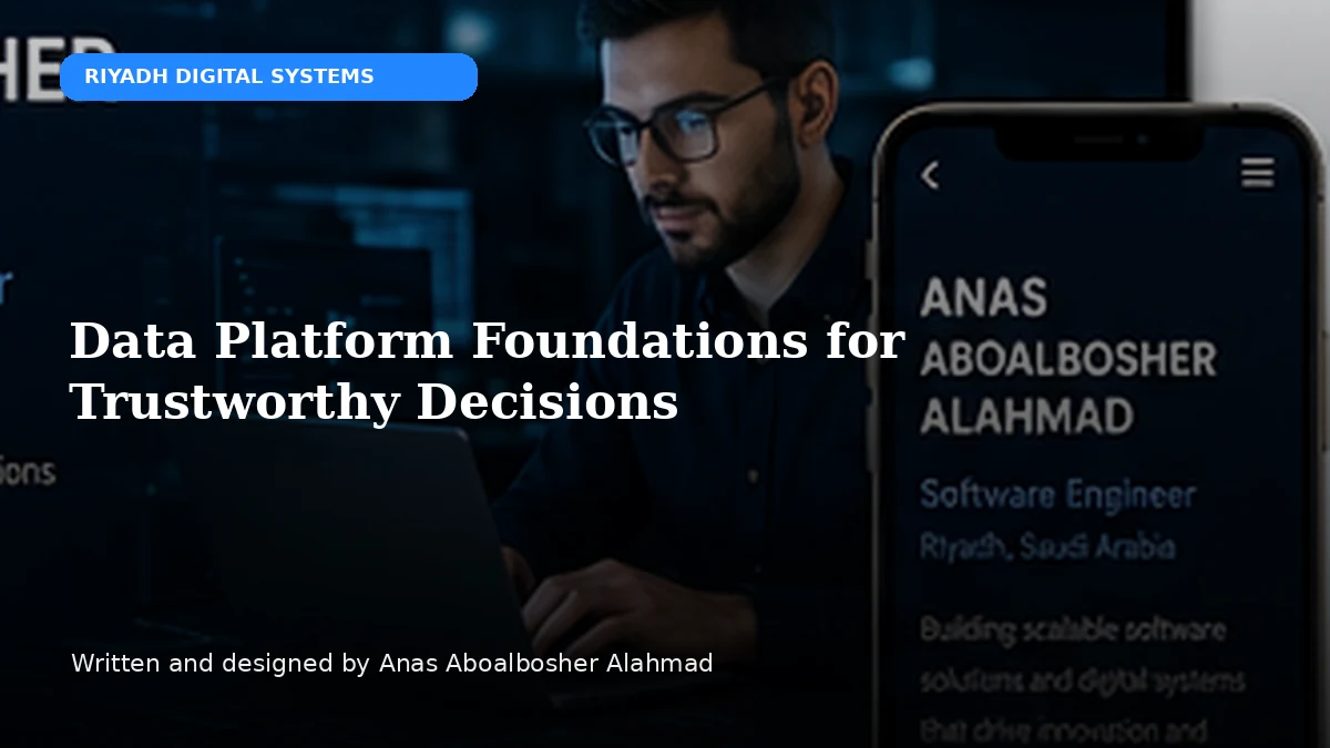 Data Platform Foundations for Trustworthy Decisions by Anas Aboalbosher Alahmad