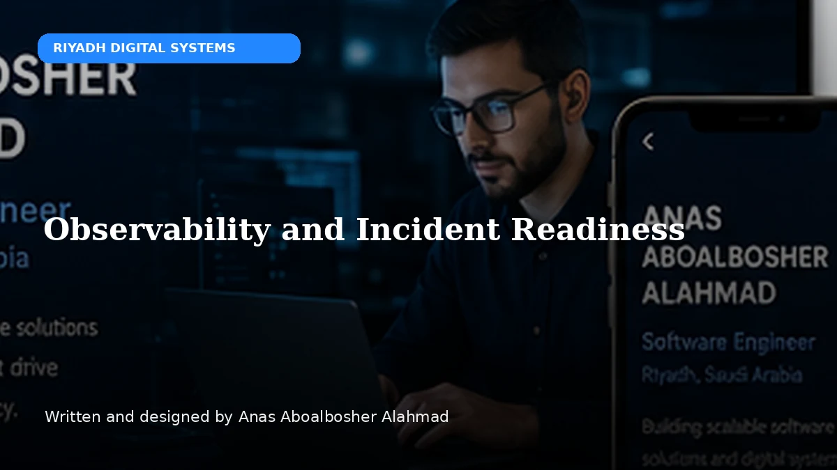 Observability and Incident Readiness by Anas Aboalbosher Alahmad
