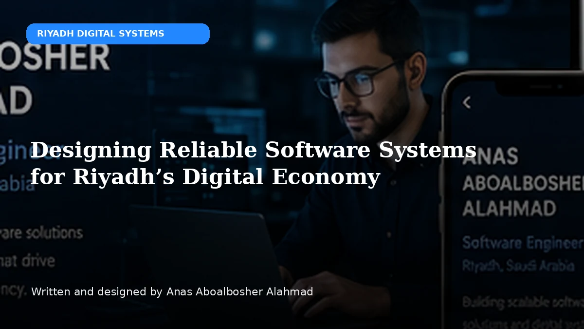 Designing Reliable Software Systems for Riyadh’s Digital Economy by Anas Aboalbosher Alahmad