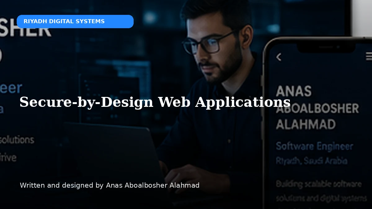 Secure-by-Design Web Applications by Anas Aboalbosher Alahmad