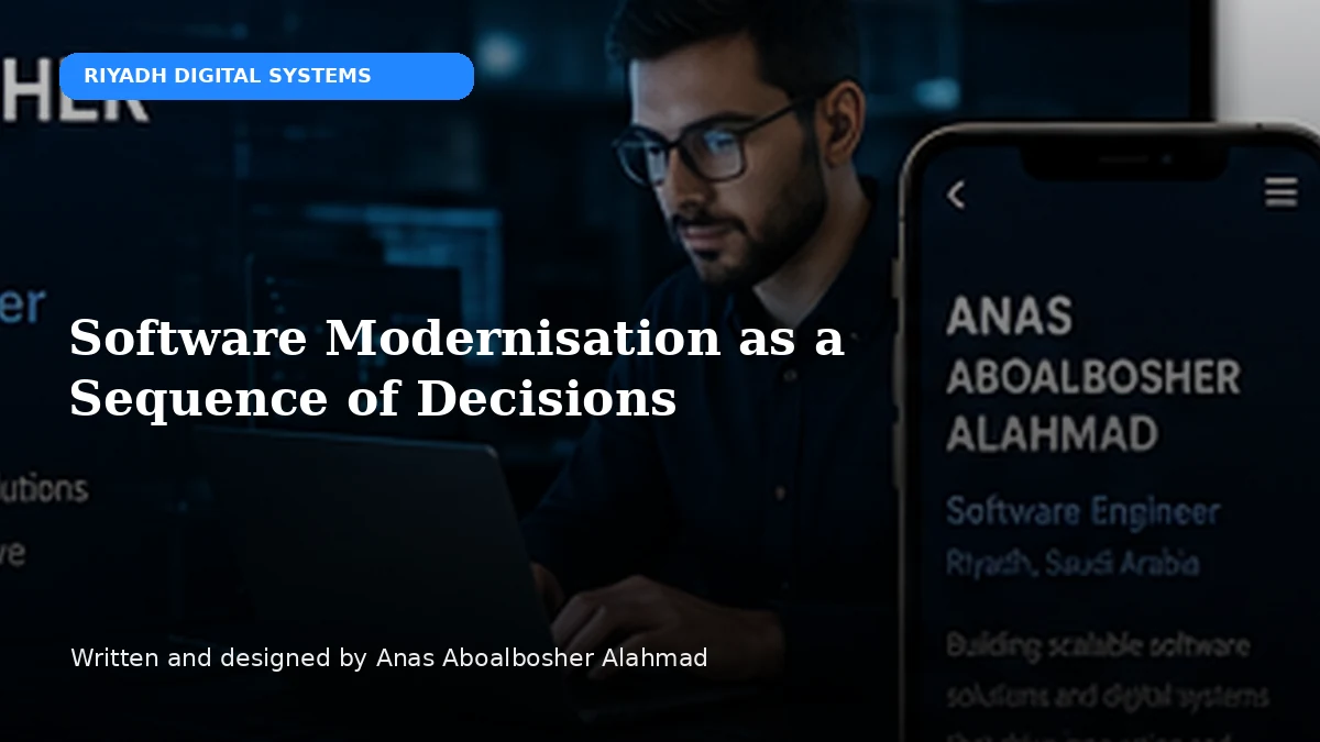 Software Modernisation as a Sequence of Decisions by Anas Aboalbosher Alahmad